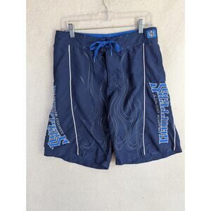 Vintage Orange County Choppers Shorts Mens 34 Flames Board Swim Trunks READ/WEAR